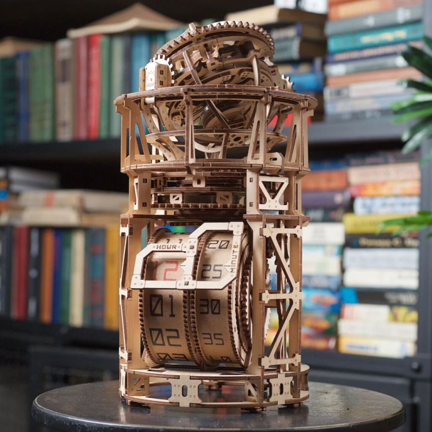 Ugears - 3D drvena mehanička slagalica Satni mehanizam sa turbijonom