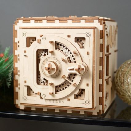 Ugears - 3D drvena mehanička slagalica Trezor