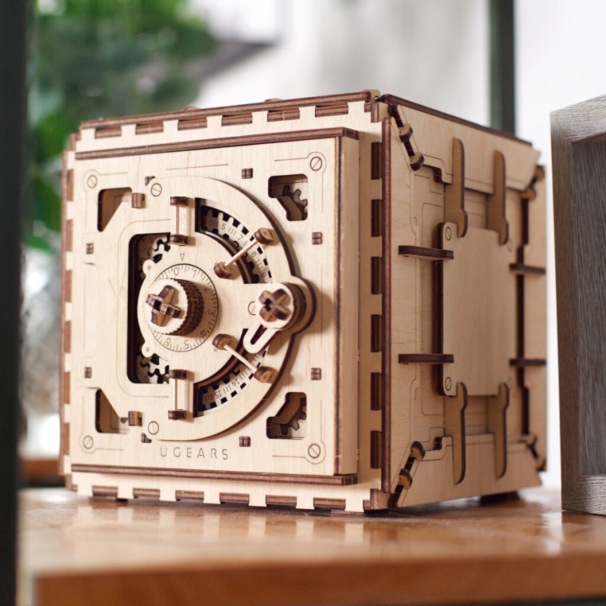 Ugears - 3D drvena mehanička slagalica Trezor