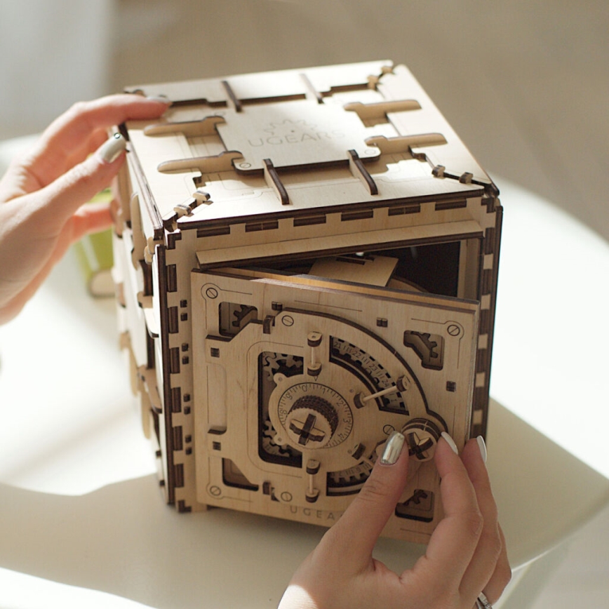 Ugears - 3D drvena mehanička slagalica Trezor