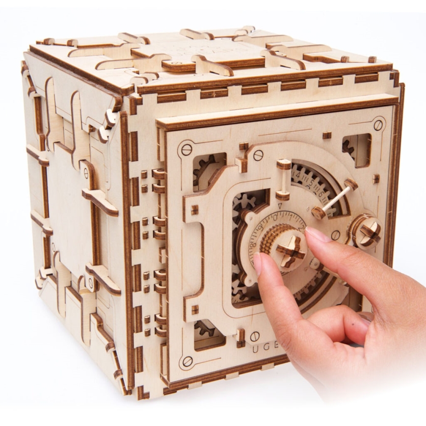 Ugears - 3D drvena mehanička slagalica Trezor