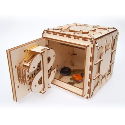 Ugears - 3D drvena mehanička slagalica Trezor