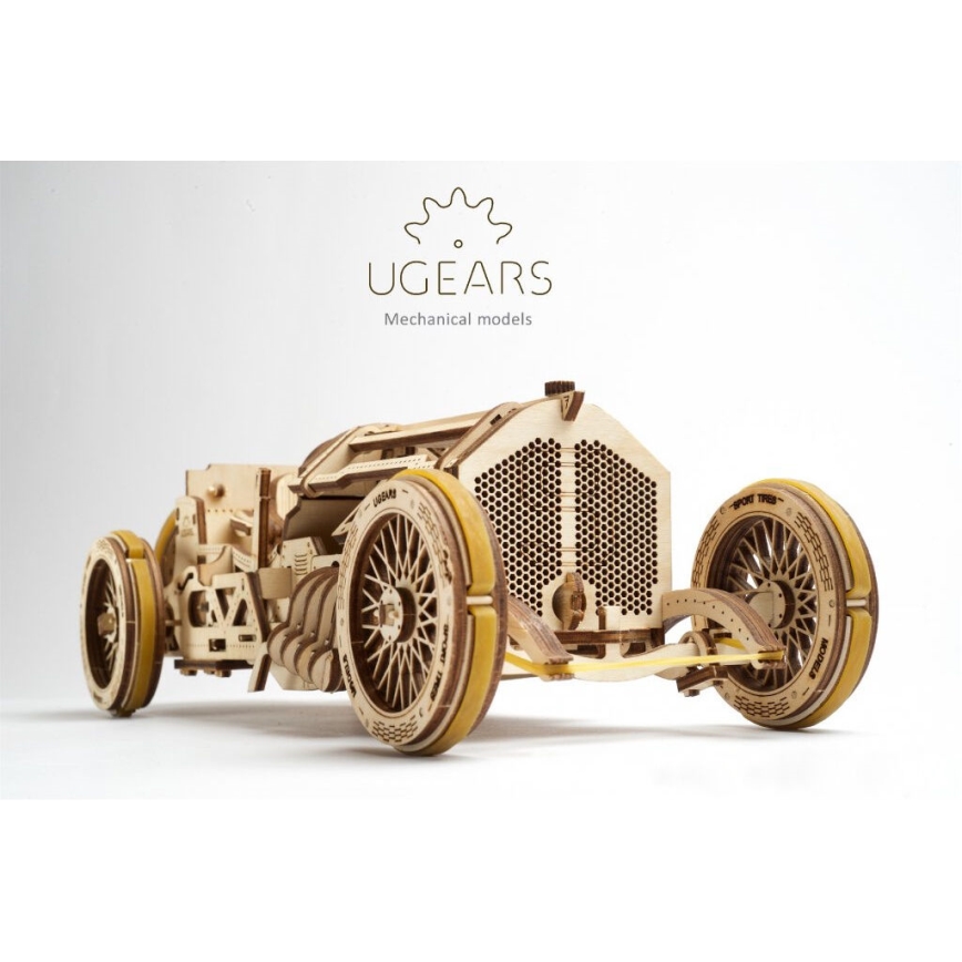 Ugears - 3D drvena mehanička slagalica U9 Auto Grand Prix