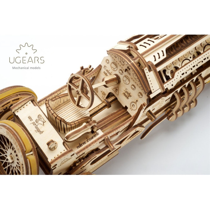 Ugears - 3D drvena mehanička slagalica U9 Auto Grand Prix