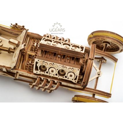 Ugears - 3D drvena mehanička slagalica U9 Auto Grand Prix