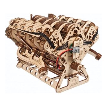 Ugears - 3D drveni mehanički model V8 motora