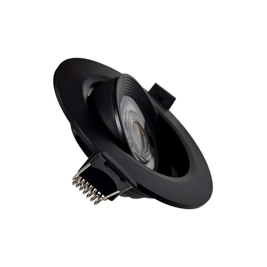 LED ugradno/površinski montirano spot svetlo 2u1 LED/5W/230V 4200K pr. 9,3 cm crno