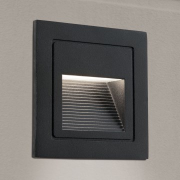 Ugradna LED svetiljka LORO LED/2W/230V IP65 crna