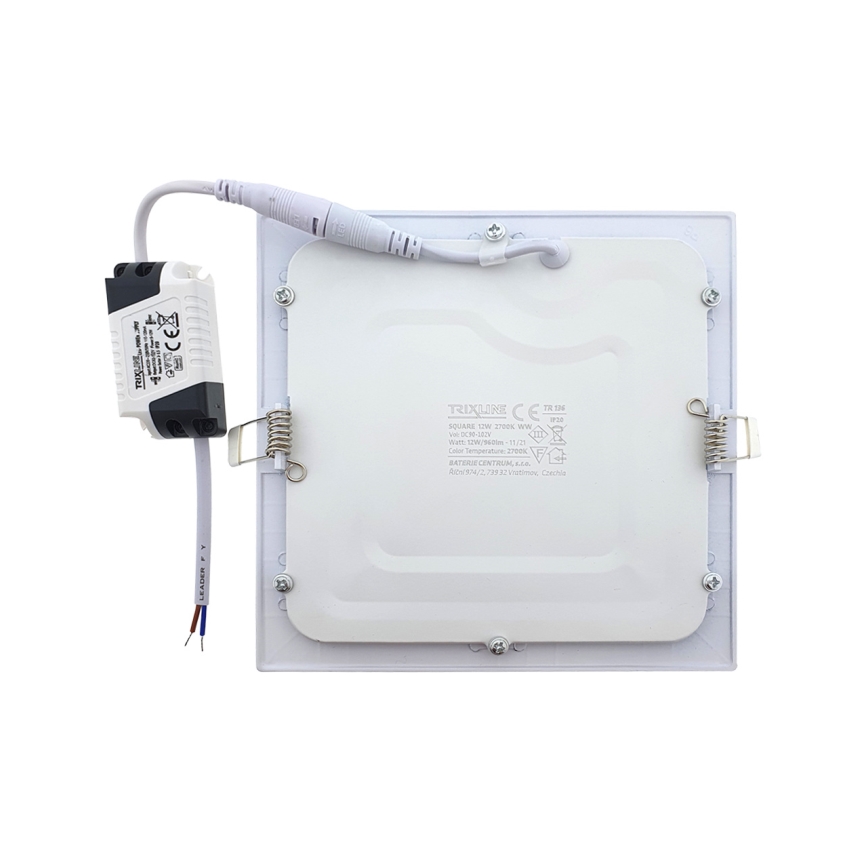 Ugradna LED svetiljka SQUARE LED/12W/230V 2700K