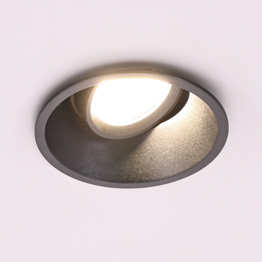 Ugradna svetiljka EYE 1xGU10/25W/230V okrugla crna