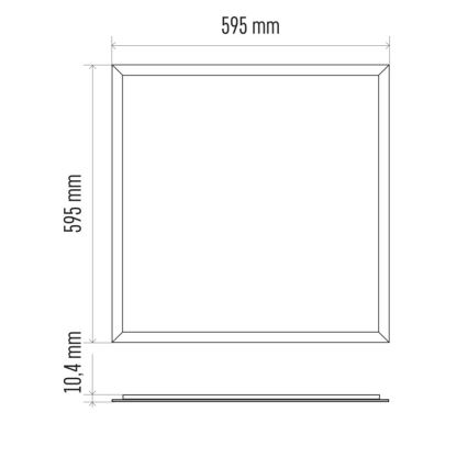 LED ugradni panel za kupatilo PROFI PLUS LED/40W/230V IP44