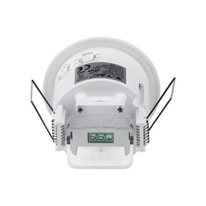 Ugradni PIR senzor pokreta 360° 300W/230V bela