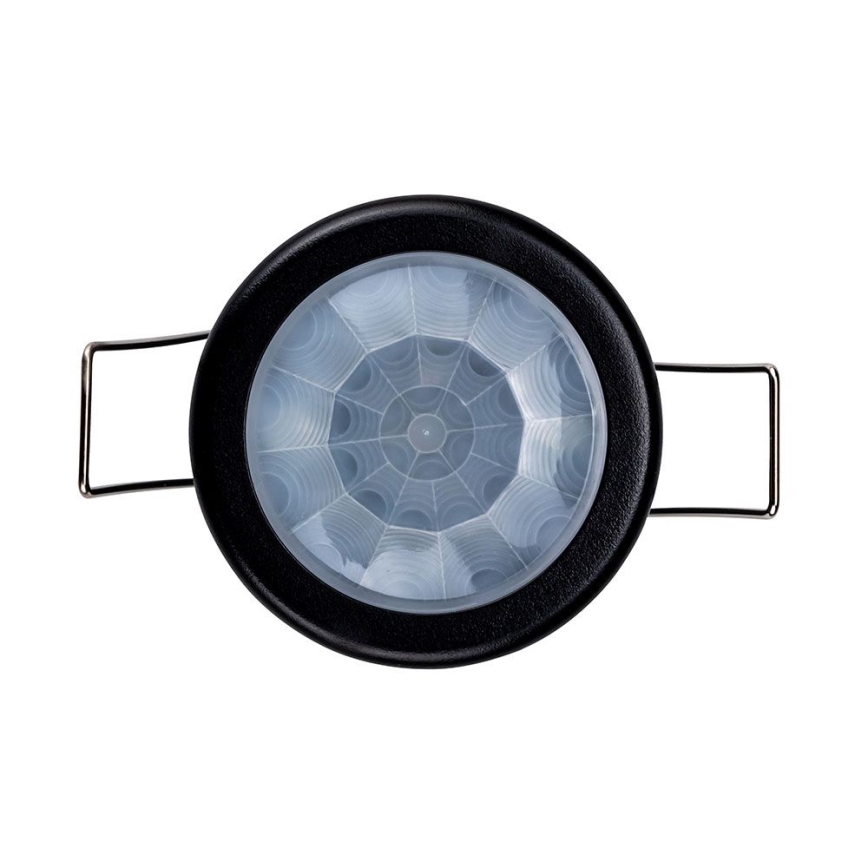 Ugradni PIR senzor pokreta za spušteni plafon 360°, 400W/230V, crne boje