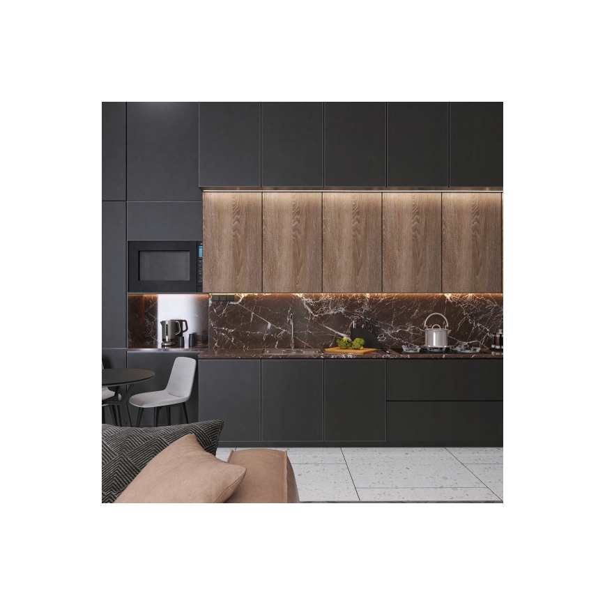 Ugradni profil za LED trake 1 m, srebrna/bela
