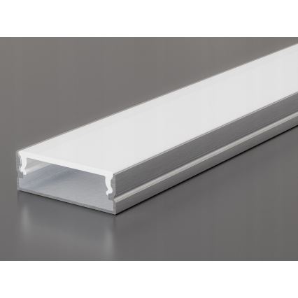 Ugradni profil za LED trake 1 m srebrna/bela