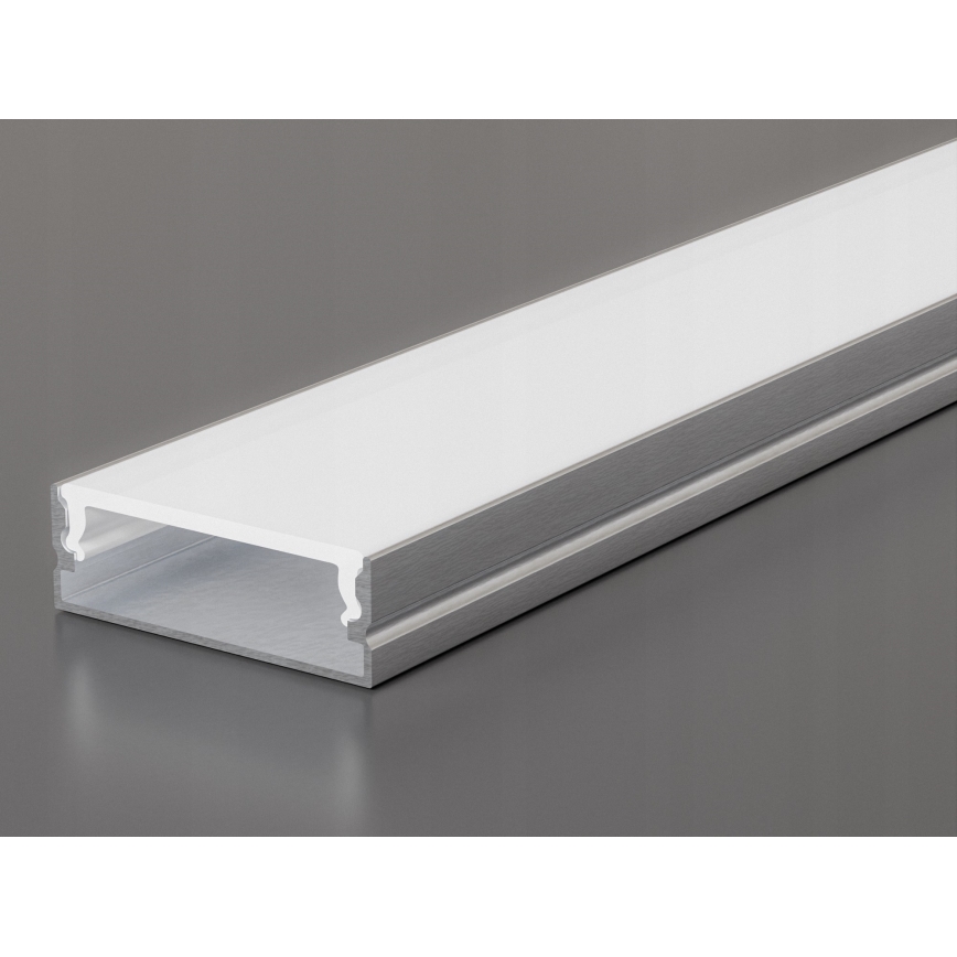 Ugradni profil za LED trake 1 m srebrna/bela