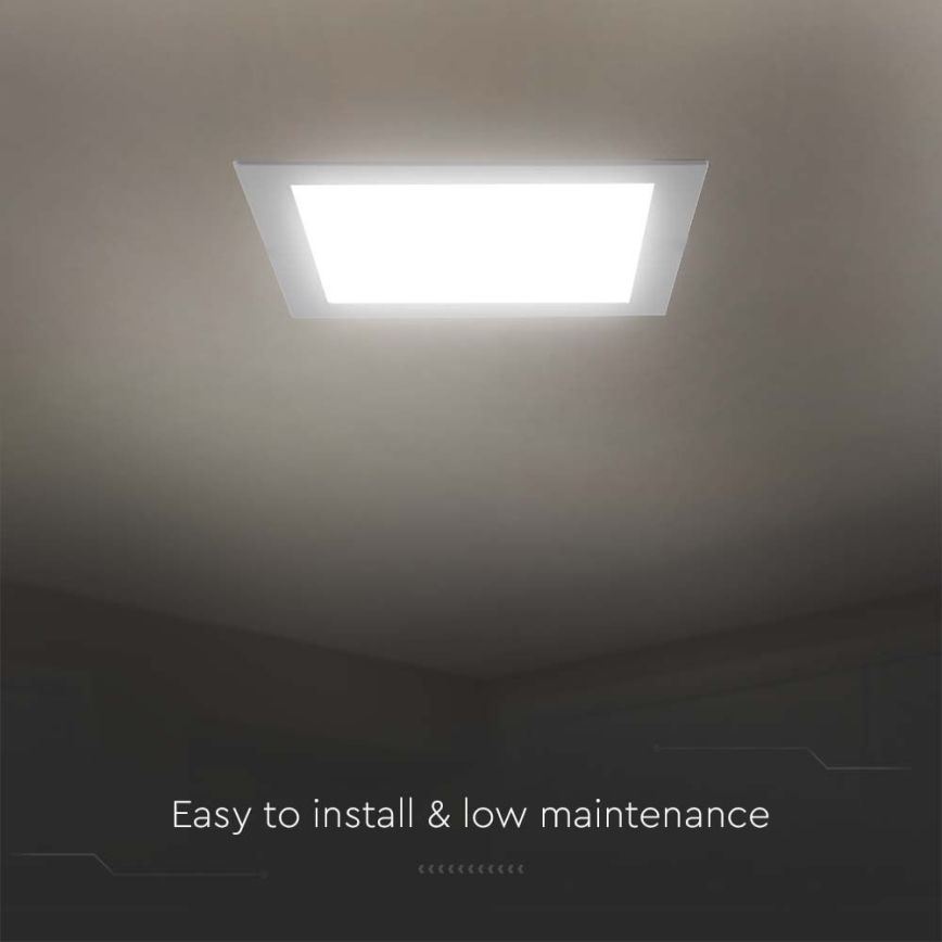 Ugradno LED stropno svetlo LED/24W/230V 29,5x29,5 cm 4000K bela