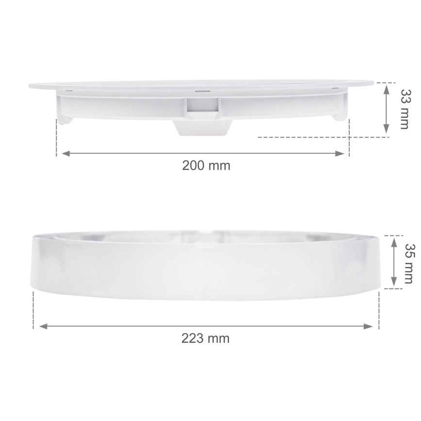 Ugradno LED svetlo ALGINE 2 u 1 LED/18W/230V 3000K