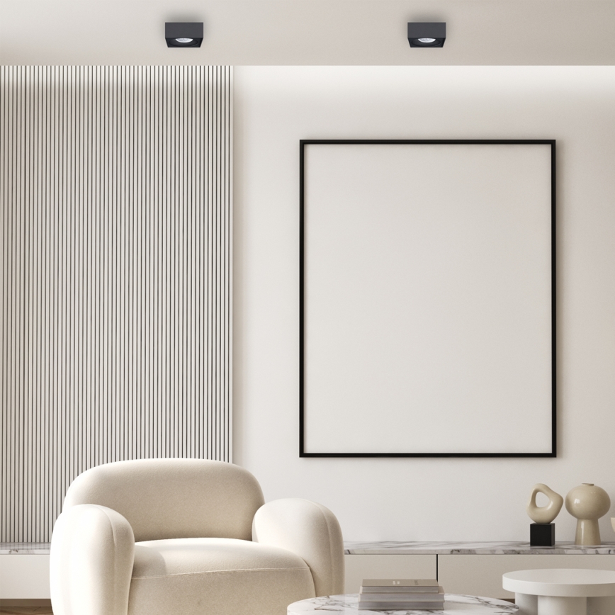 Ugradno spot svetlo BALI 1xGU5,3/MR16/25W/12V, kvadratno, crno