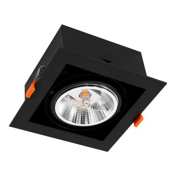 Ugradno stropno svetlo PLAZA AR111 1xGU10/12W/230V crno