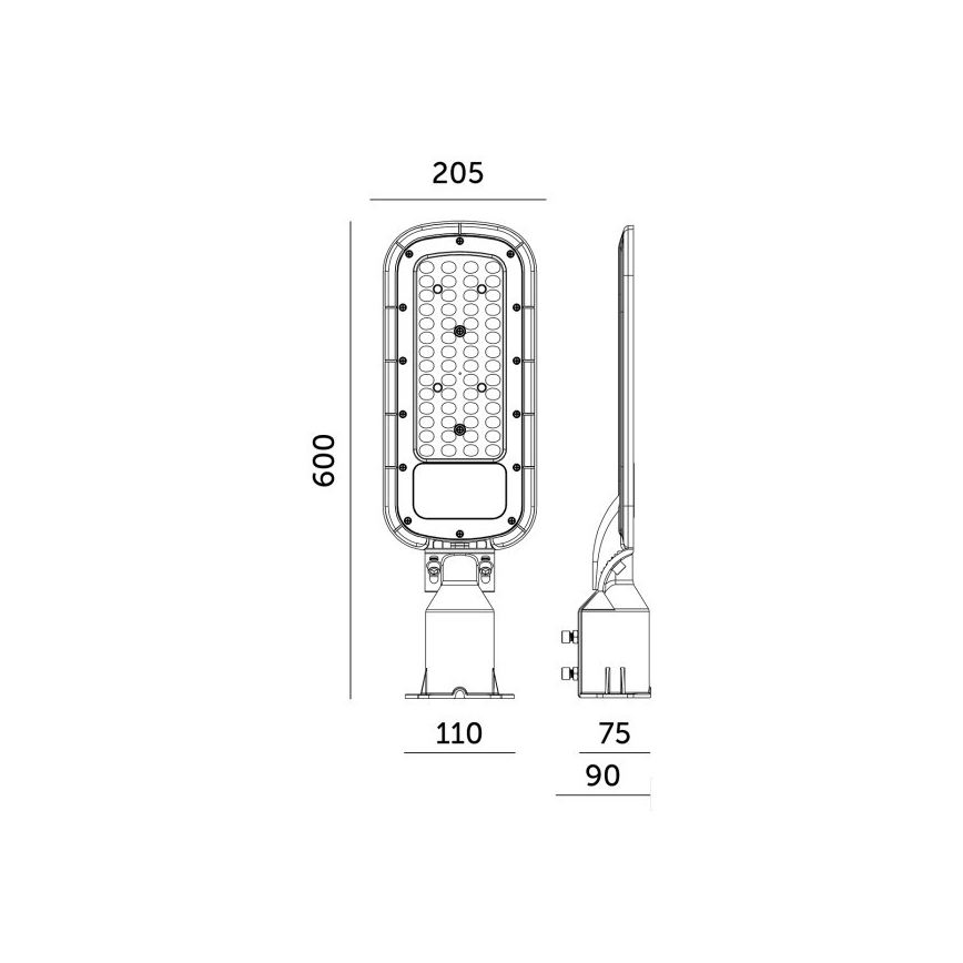 Ulična LED lampa BRELUXO LED/200W/230V 4000K IP65