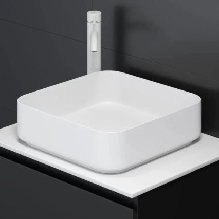 Umivaonik za ugradnju na ploču LJORDAL 40x40 cm čelik/bela