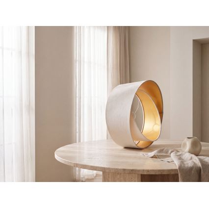 Univerzalna prigušiva GALAXY E27 pr. 45 cm bež/bela/zlatna