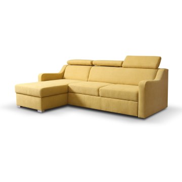 Univerzalna razvlačna kutna garnitura sa prostorom za odlaganje PORTO, žuta