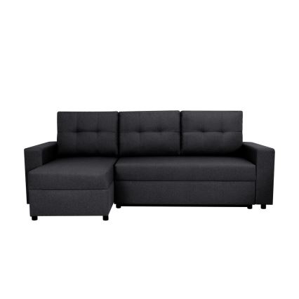 Univerzalna ugaona garnitura sa funkcijom spavanja i prostorom za odlaganje SEVILLA antracit