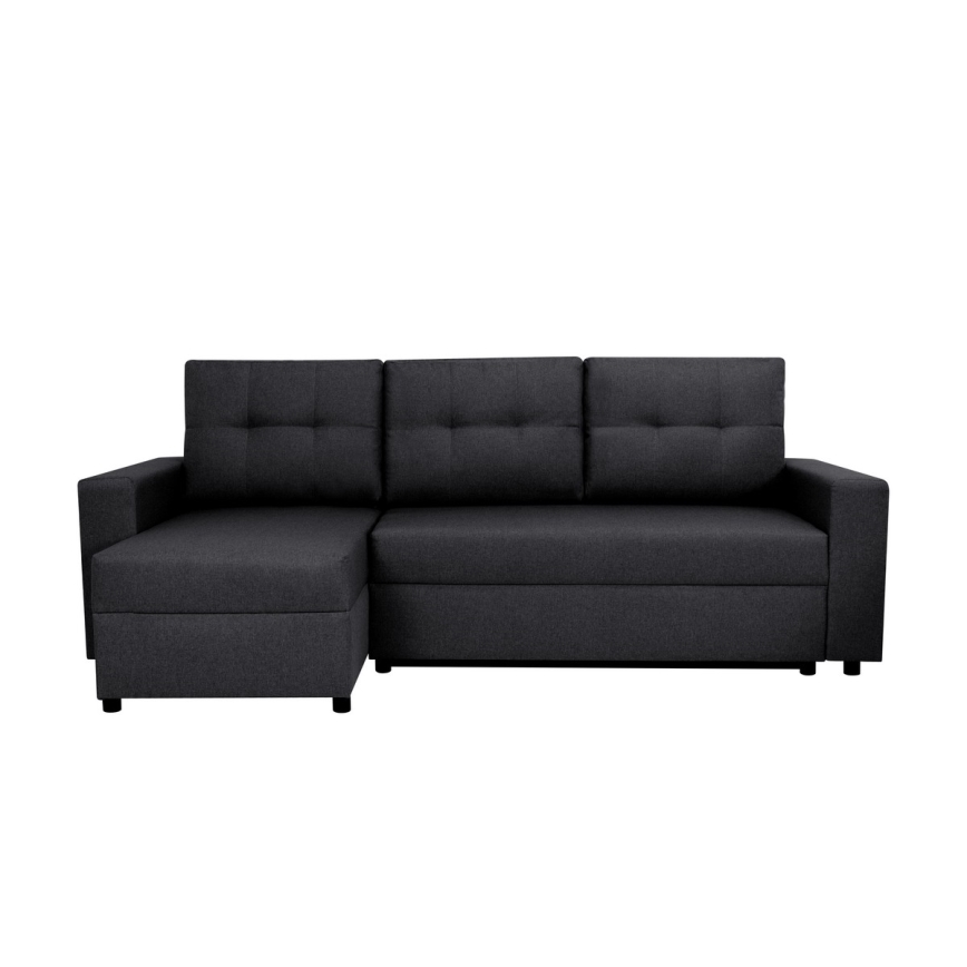 Univerzalna ugaona garnitura sa funkcijom spavanja i prostorom za odlaganje SEVILLA antracit