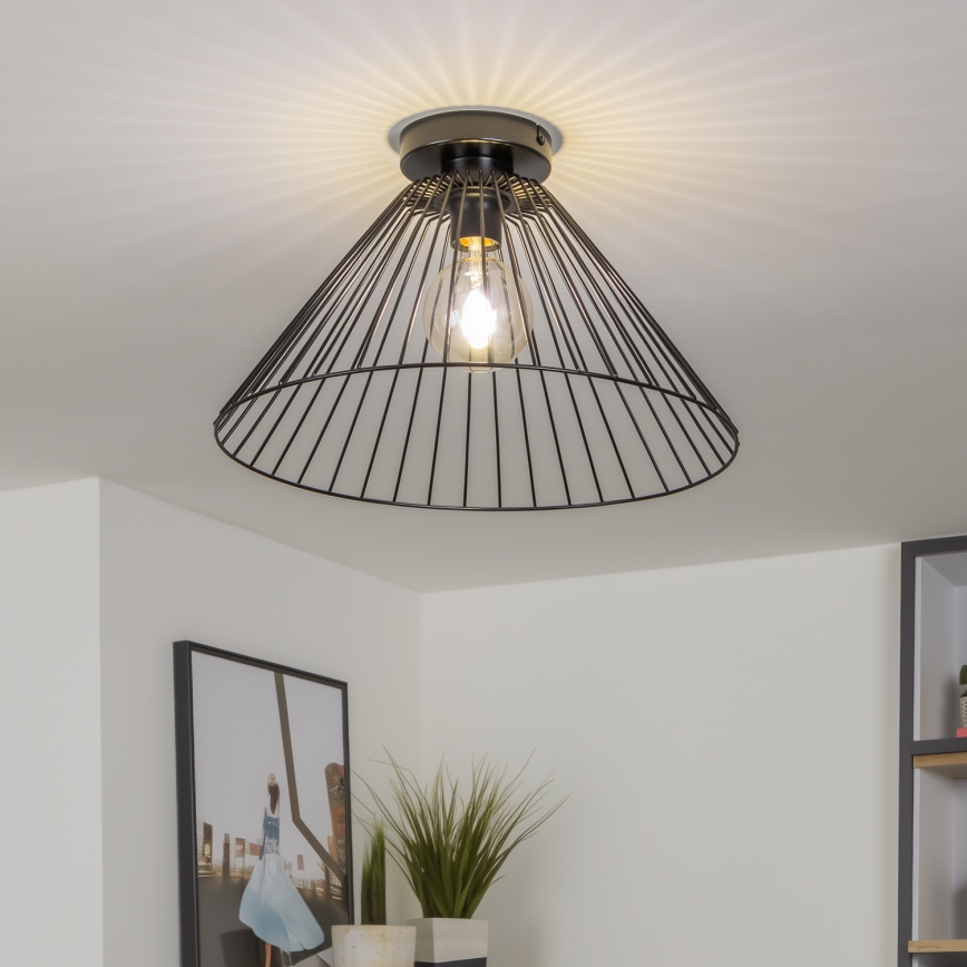 Univerzalni abažur CURITIBA, prečnika 45 cm, crne boje