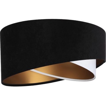 Univerzalni abažur GALAXY E27, prečnika 45 cm — crna/bela/zlatna