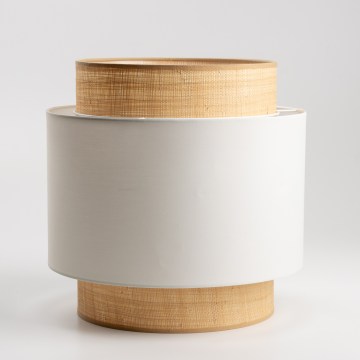 Univerzalni abažur KERIA, prečnik 30 cm, bež/bela