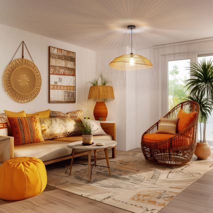 Univerzalni abažur KERIA, prečnik 70 cm, braon