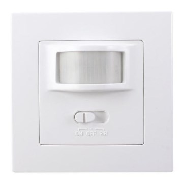 Unutrašnji PIR senzor pokreta za ugradnju u kutiju za prekidače, bela