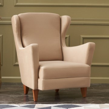 Ušata fotelja NUPI krem boje