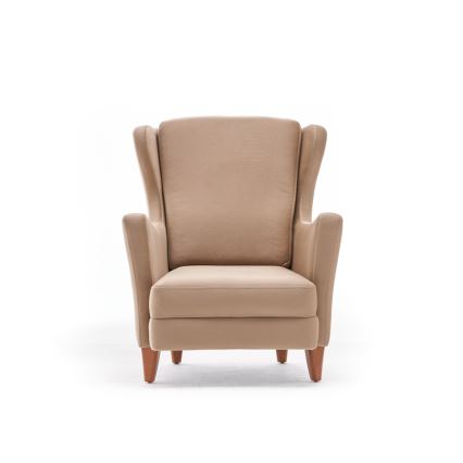 Ušata fotelja NUPI krem boje