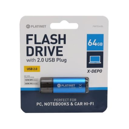 USB flash disk 64 GB, plave boje