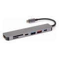 USB hub 7u1 sa Power Delivery 100 W i HDMI 4K