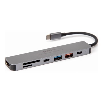 USB hub 7u1 sa Power Delivery 100 W i HDMI 4K