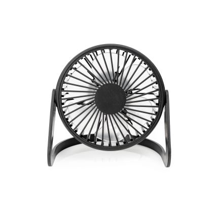 USB stoni ventilator, prečnik 15 cm, crne boje