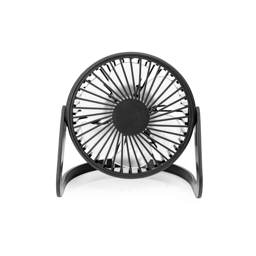 USB stoni ventilator, prečnik 15 cm, crne boje