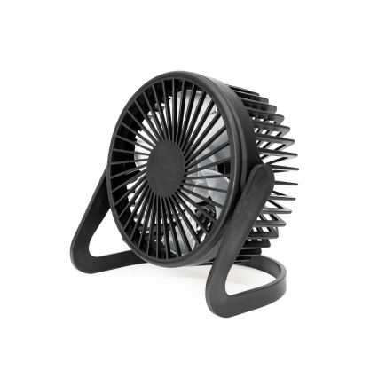 USB stoni ventilator, prečnik 15 cm, crne boje