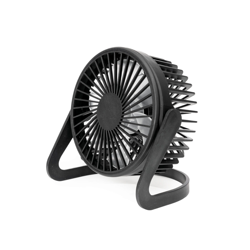 USB stoni ventilator, prečnik 15 cm, crne boje