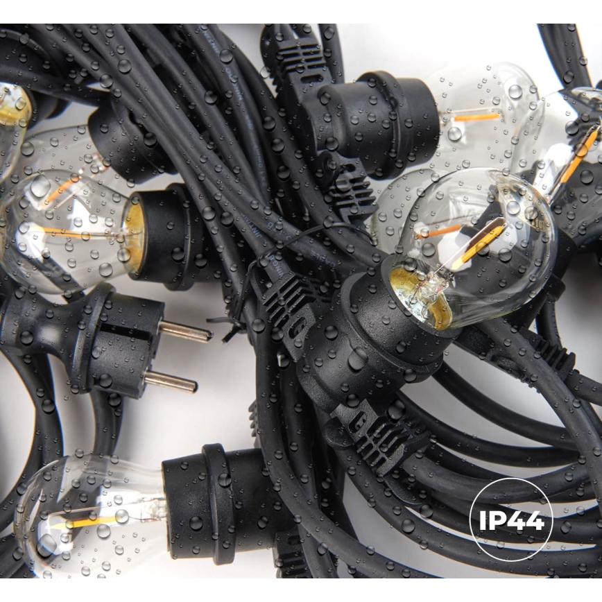 Vanišnja dekorativna girlanda MIMOSA 10xE27/1,3W/230V IP44 10 m