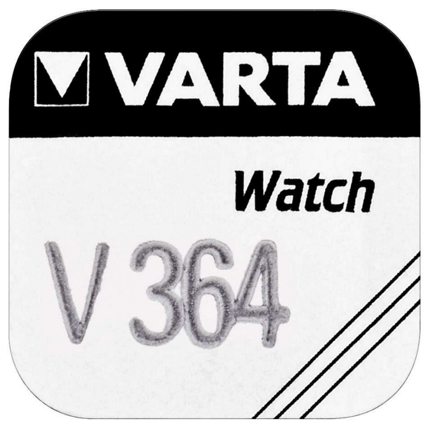 Varta 3641 - 1 kom Srebrno-oksidna dugmićasta baterija V364 1,5V
