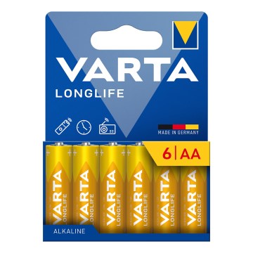 Varta 4106101736 - 6 kom alkalnih baterija LONGLIFE AA 1,5V