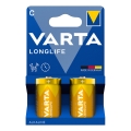 Varta 4114101422 - 2 kom. alkalne baterije LONGLIFE LR14/C 1,5 V