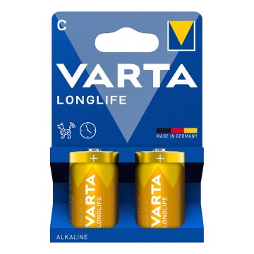 Varta 4114101422 - 2 kom. alkalne baterije LONGLIFE LR14/C 1,5 V
