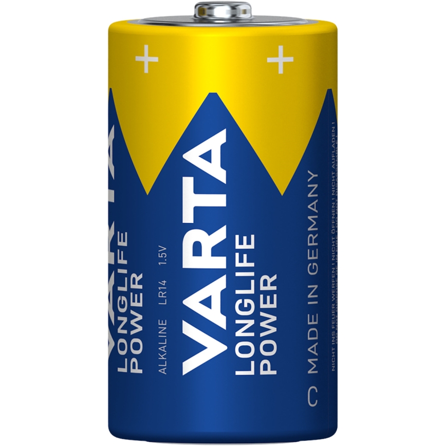 Varta 4914121422 - 2 kom alkalnih baterija LONGLIFE POWER LR14/C 1,5V